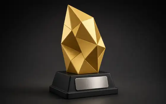 Concept render: Year-end award trophy