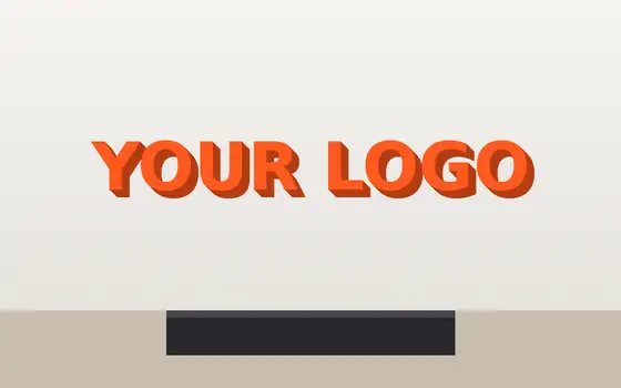 Concept render: 3D reception logo